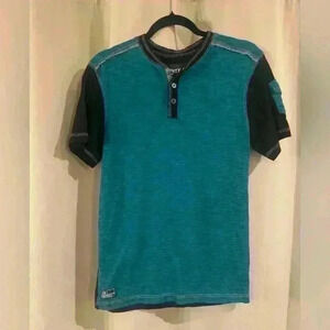 Men’s Blue Distortion T-Shirt